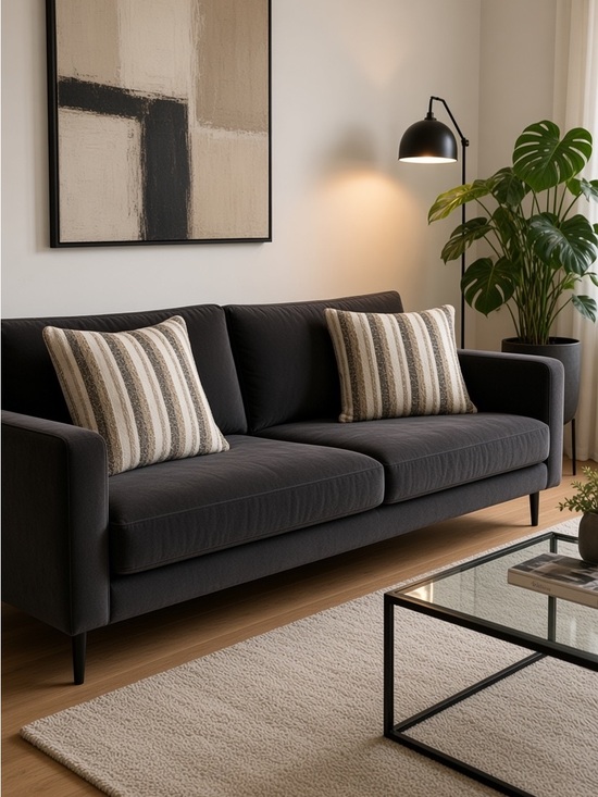 Other - Striped Accent Pillows Set